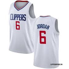 Los Angeles Clippers #6 DeAndre Jordan White NBA jersey