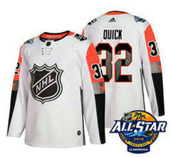Los Angeles Kings #32 Jonathan Quick White 2018 NHL All-Star Stitched Ice Hockey Jersey