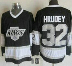 Los Angeles Kings #32 Kelly Hrudey Black CCM Throwback Stitched NHL Jersey