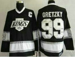 Los Angeles Kings #99 Wayne Gretzky Black CCM Throwback Authentic Stitched NHL jersey