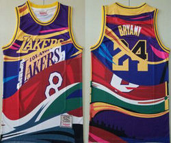 Los Angeles Lakers #24 Kobe Bryant Hardwood Classics Authentic Stitched NBA Jersey