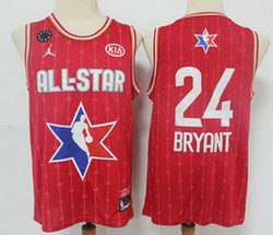 Los Angeles Lakers #24 Kobe Bryant Red 2020 All star Authentic Stitched NBA Jersey