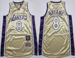 Los Angeles Lakers #8 Kobe Bryant 1996-2016 The hall of fame Hardwood Classics Authentic Stitched NBA Jersey