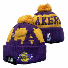 Los Angeles Lakers NBA Knit Beanie Hats YD 6