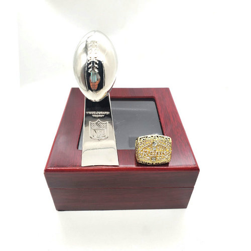 Los Angeles Rams 1999 NFL one ring + one trophy set