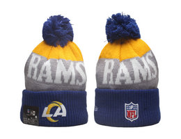 Los Angeles Rams NFL Knit Beanie Hats YP 1