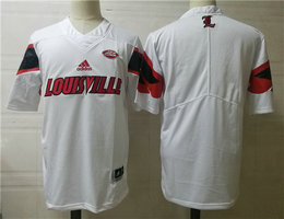 Louisville Cardinals Blank White Authentic Stitched NCAA Jersey
