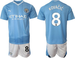 Manchester City 2023-24 #8 KOVACIC Home Soccer Club Jersey