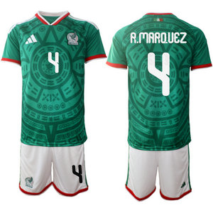 Mexico #4 R.Marquez home 2026 World Cup Soccer jerseys