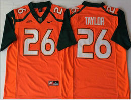 Miami Hurricanes #26 Sean Taylor Orange 2018 Stitched NCAA Jerseys