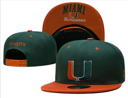 Miami Hurricanes NCAA Snapbacks Hats YS 02