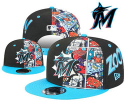 Miami Marlins MLB Snapbacks Hats YD 02