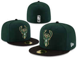 Milwaukee Bucks NBA Fitted Hats Ty 04