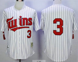 Minnesota Twins #3 Harmon Killebrew White 1991 Throwback Authentic Stitched MLB Jersey