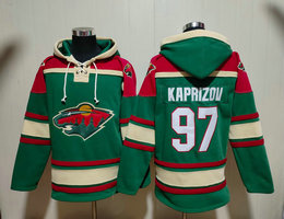 Minnesota Wild #97 Kirill kaprizov Green NFL Stitched Hoodies