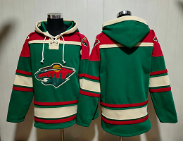 Minnesota Wild Blank Green NHL Stitched Hoodies