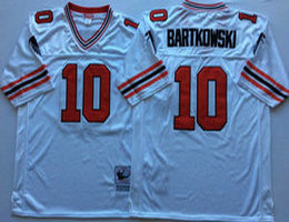 Mitchell And Ness Atlanta Falcons #10 steve bartkowski Wihte Throwback Authentic Stitched NFL Jersey