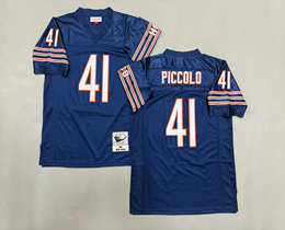 Mitchell And Ness Chicago Bears #41 Brian Piccolo Blue Throwback Stitched NFL Jersey