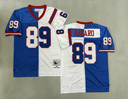 Mitchell And Ness New York Giants #89 Mark Bavaro Blue White Throwback Stitched NFL Jersey