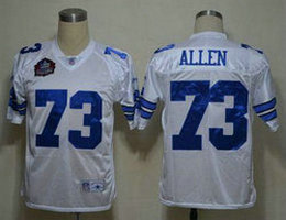 Mitchell and Ness Dallas Cowboys #73 Larry Allen White Legend Throwback Stitched NFL Jersey