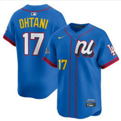 National League #17 Shohei Ohtani Blue 2025 All-Star Jersey