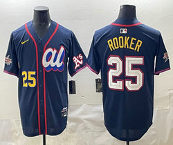 National League #25 Brent Rooker Blue 2025 All-Star Baseball Jersey