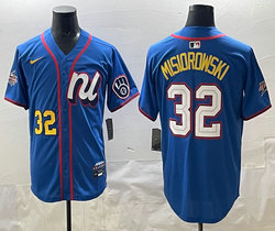 National League #32 Jacob Misiorowski Blue 2025 All-Star Baseball Jersey
