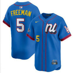 National League #5 Freddie Freeman Blue 2025 All-Star Jersey