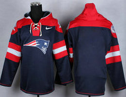New England Patriots Navy Blue Stitched NFL Hooded