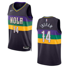 New Orleans Pelicans #14 Brandon Ingram Purple City Edition 2022-23 Swingman Jersey.webp