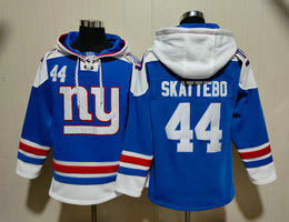 New York Giants #44 Cam Skattebo Blue NHL Stitched Hoodies