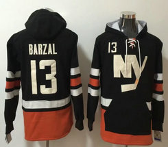 New York Islanders #13 mathew barzal All Stitched Hooded Sweatshirt