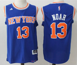 New York Knicks #13 Joakim Noah Royal Blue Authentic Stitched NBA jerseys