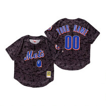 New York Mets Charcoal BAPE x Mitchell & Ness Authentic Stitched MLB Jersey