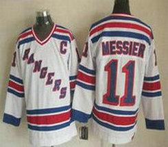 New York Rangers #11 Mark Messier White New CCM Throwback Authentic Stitched NHL Jersey