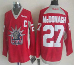New York Rangers #27 Ryan Mcdonagh Red Statue of Liberty Practice Authentic Stitched NHL jerseys