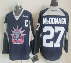 New York Rangers #27 Ryan Mcdonagh Statue of Liberty Practice Authentic Stitched NHL Jersey