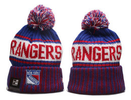 New York Rangers NHL Knit Beanie Hats YP 1