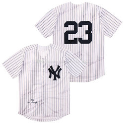 New York Yankees #23 Don Mattingly White 1961 Throwback Stitched MLB Jersey