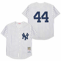 New York Yankees #44 Reggie Jackson White 1944 Throwback Authentic Stitched MLB Jersey