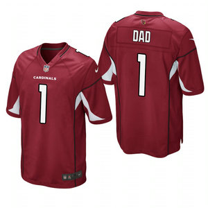 Nike Arizona Cardinals #1 Dad Red 2021 Fathers Day Authentic Stitched NFL Jersey