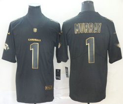 Nike Arizona Cardinals #1 Kyler Murray Black Gold Vapor Untouchable Authentic Stitched NFL jersey