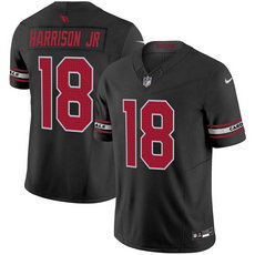 Nike Arizona Cardinals #18 Marvin Harrison Jr Black Vapor Untouchable Authentic Stitched NFL Jersey