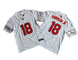 Nike Arizona Cardinals #18 Marvin Harrison Jr White 2023 F.U.S.E. Football Stitched Jersey