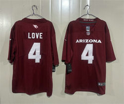 Nike Arizona Cardinals #4 Jeremiyah Love Red 2026 Draft Stitched Football Jersey