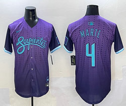 Nike Arizona Diamondbacks #4 Ketel Marte Purple 2025 City MLB Jersey