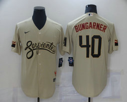 Nike Arizona Diamondbacks #40 Madison Bumgarner 2021 City Game Authentic Stitched MLB Jersey