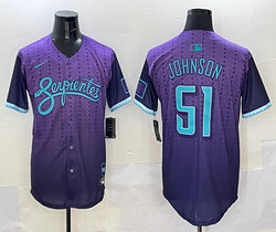 Nike Arizona Diamondbacks #51 Randy Johnson Purple 2025 City MLB Jersey