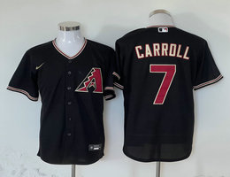 Nike Arizona Diamondbacks #7 Corbin Carroll Black Game Authentic Stitched MLB Jersey