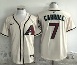 Nike Arizona Diamondbacks #7 Corbin Carroll Cream 2025 Authentic Stitched Baseball jersey